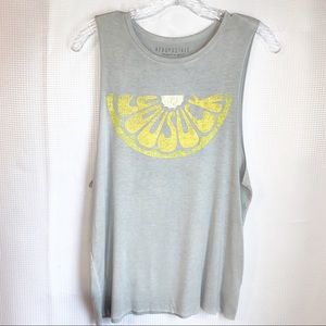 Aeropostale You Suck Lemon Tank Top. Size Small.